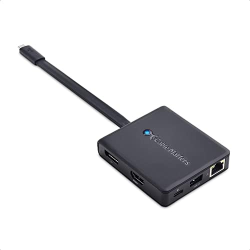 Maximize Your Productivity with the Cable Matters 7-in-1 USB C Hub: Triple Display & 100 W Charging for Mac Book Pro, Dell XPS & Surface Pro – HDMI, Display Port, VGA, 2 USB 3.0 Ports & Gigabit Ethernet for Seamless Connectivity and Efficiency