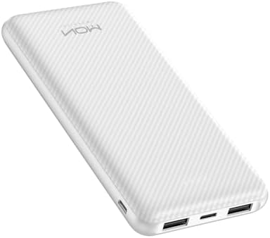 Ultra-Slim 10000 m Ah Power Bank – Fast Charging USB-C Portable Charger for i Phone 15/14/13/12, Galaxy S24/S23/S22, i Pad, Pixel – Lightweight External Battery Pack for On-the-Go Charging Solutions