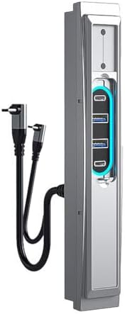 Transform Your Model Y with NUZAMAS Type-C USB Hub Docking Station – 27 W PD Fast Charging & Smart LED Sensor for Ultimate In-Car Connectivity and Convenience