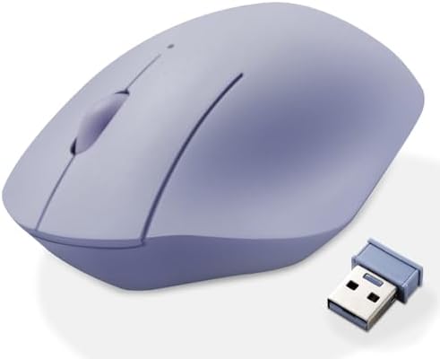 Elevate Your Productivity with the ELECOM Wireless Ergonomic Mouse – Silent Click, 2000 DPI Precision, 20-Month Battery Life, and Stylish White Design for PCs, Macs, and Laptops – Perfect for Home or Office Use