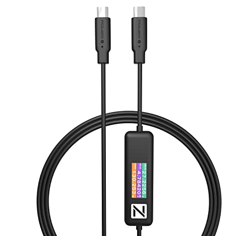 Power-Z AK001 240 W USB PD Charging Test Cable with Color Display – Versatile 5 FT USB-C Tester for Optimal Performance and Compatibility Across All Devices