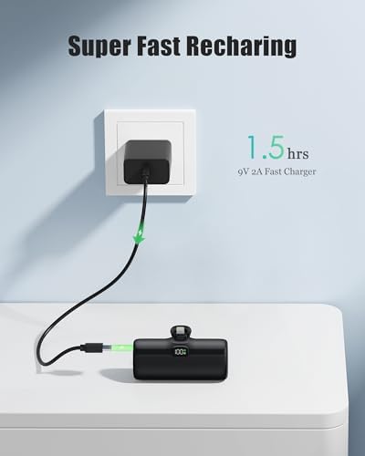 Ultra-Compact 5000 m Ah Mini Power Bank – 20 W Fast Charging Portable Charger for i Phone & Android – Lightweight Travel Essential with PD Compatibility & Smart Protection – Perfect for Short Trips, Camping, and Everyday Use
