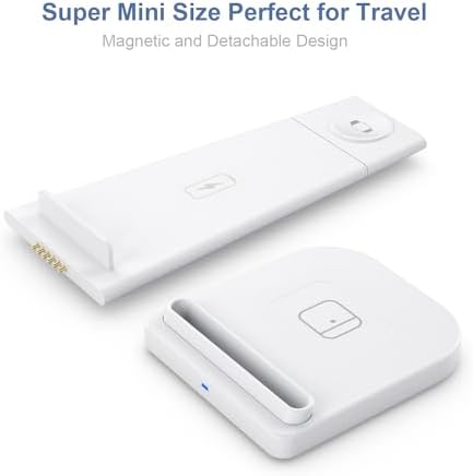 Ultimate 3-in-1 Portable Wireless Charging Station for Apple Devices – Fast Charging Hub for i Phone 15/14/13/12, Apple Watch Series 1-9/Ultra, Air Pods Pro – Sleek, Compact Design for Travel Convenience and Enhanced Compatibility