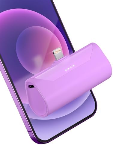 Ultra-Compact Pink 4800 m Ah Power Bank – Sleek Mini Battery Charger with 15 W Fast Charging for i Phone 14/13/12/11/8 & i Pad Air/Mini/Pro – Stylish Portable Charger for Travel & Everyday Use – Enhanced Compatibility for Air Pods Pro I/II