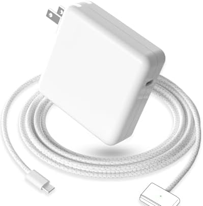 Ultra-Fast 96 W Mac Book Pro Charger with 6.6 ft Magnetic USB-C Cable – Compatible with 2021-2025 Mac Book Pro 14″/16″ & Mac Book Air 13″/15″ Models – Magnetic Connection for Secure Charging & Armor-Weave Durability – Lightning Speed Power Boost for M1/M2/M3/M4 Chipsets – 365-Day Warranty for Peace of Mind