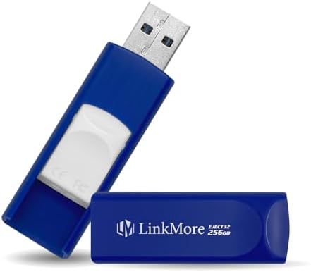 Maximize Your Data Storage with Link More EJECT32 256 GB USB 3.2 Flash Drive – Fast 100 MB/s Read Speeds & Retractable Design for Ultimate Portability and Compatibility with PC and Consoles