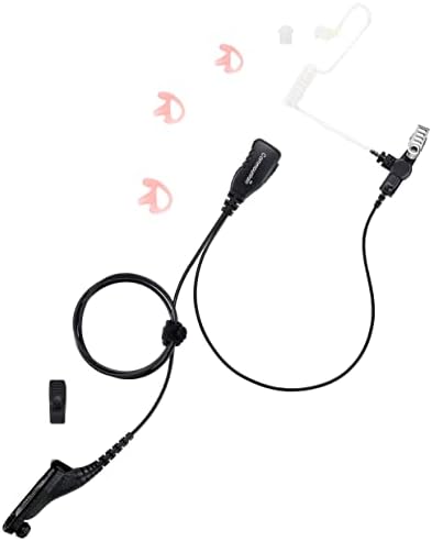 Professional-Grade Motorola Radio Earpiece – commountain APX 6000 & XPR 7550 Headset with Mic – Seamless Compatibility for APX 8000, 7000, XPR 7350 e Models – Lightweight, Ergonomic Design for All-Day Comfort – Superior Audio Clarity with Durable Acoustic Tube – Ideal for Security Personnel, Emergency Responders, and Event Coordinators – Hands-Free Convenience for Uninterrupted Workflow – Robust Construction for Reliable Use in Extreme Conditions