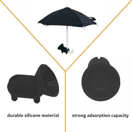(2 Pack) phone umbrella for Sun Shade, Funny Phone Snap Finger Phone Stand Silicone Phone Holder with Umbrella and Suction Cup for Phone, Blue – Enhanced Compatibility and Speed