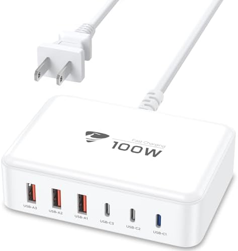 Powerful 240 W USB-C Charging Hub – Ultra-Compact 7-Port Ga N Charger for Fast Multi-Device Charging – Perfect for Mac Book Pro, i Phone, and Samsung Laptops – Efficient, Safe Power Solution for Home, Office, and Travel Adventures
