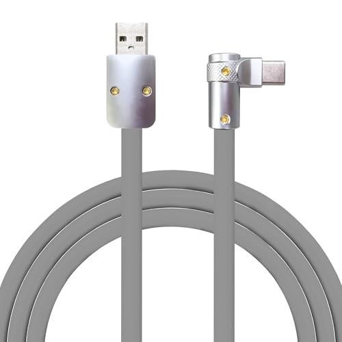 Transform Your Charging Routine with Chubbycable Flex Elbow Pro – 90-Degree USB-C Cable for Lightning-Fast 240 W Power Delivery, Durable Ultra-Thick Silicone Build, Perfect for Convenient Access in Tight Spaces, Ideal for Mobile Phones, Tablets, and Gaming Enthusiasts