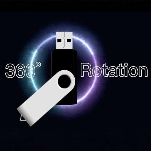 Maximize Your Storage Potential with the JBOS 10-Pack of 4 GB USB Flash Drives – Durable Swivel Design, Enhanced USB 2.0 Compatibility, Ideal for Documents & Multimedia, Sleek Black Finish with Label Sheets for Organization, Perfect for Students and Professionals