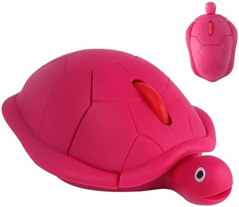 Adorable Green Turtle Wireless Mouse – Ergonomic & Lightweight Travel Companion with Silent Click for PCs, Laptops & Macs – Perfect Gift for Kids, Students & Professionals – Fun Animal Design for a Charming Workspace