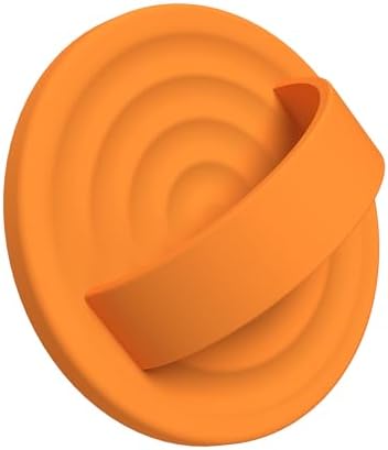 Upgraded Magnetic Phone Grip for i Phone: Premium Silicone Loop Holder with Mag Safe Compatibility – Ergonomic 360-Degree Stand, Non-Slip Design in Sleek Black for Enhanced Comfort and Secure Handling on i Phone 16/15/14/13/12 Pro Max/Plus