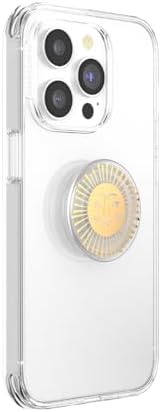 Mag Safe-Compatible Glitter Pop Socket Phone Grip & Stand – Stylish Clear Kickstand for Secure Wireless Charging and Effortless Media Viewing, Essential Cute Accessory for Enhanced Mobile Experience