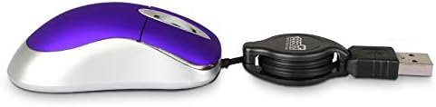 Compact Blue USB Optical Mouse Duo with Retractable Cable – Perfect Travel Accessory for Windows & Mac Users, High Precision & Ergonomic Comfort, Tangle-Free Design for On-the-Go Computing