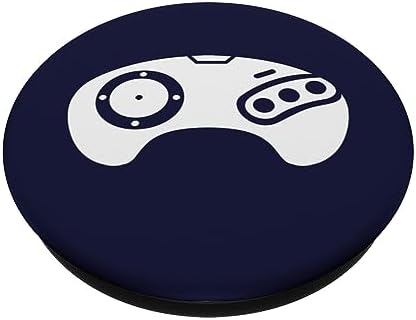 White Gaming Controller Navy Blue PopSockets Standard PopGrip – Enhanced Compatibility and Speed