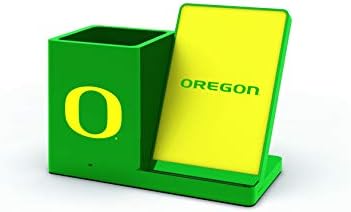 NCAA Unisex Fast Wireless Charging Stand & Desk Organizer – Stylish Multi-Device Charger for Sports Enthusiasts, Efficient Workspace Solution with Built-in Accessory Compartments