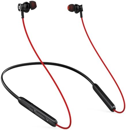 Rythflo V5.2 Premium Wireless Bluetooth Earbuds – Sweatproof Neckband Headphones with Deep Bass, 30-Hour Battery Life, and Built-in Microphone for Ultimate Comfort and Connectivity – Perfect for Athletes and Music Lovers on the Go