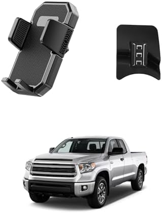 Upgrade Your Toyota Tundra or Sequoia Driving Experience with the 360° Rotating Mag Safe Phone Holder – Premium Dashboard Mount Designed for 2020-2025 Models, Ensures Safety, Accessibility, and Sleek Aesthetics Without Air Vent Obstruction