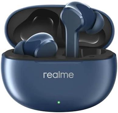 realme T110 AI ENC Noise Cancelling Wireless Earbuds – Ultra-Lightweight In-Ear Headphones with 10 mm Dynamic Bass for Heavy Sound, 38-Hour Playtime & Rapid Wireless Charging, Bluetooth 5.4 for Effortless Connectivity, IPX5 Waterproof for Active Lifestyles in Pop White – Ideal for Music Enthusiasts and Daily Commuters