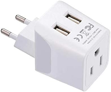 Compact Dual USB Travel Adapter for Effortless Charging in Australia, New Zealand, and China – Essential Type I Plug for Phones, Tablets, and Cameras – Quick Charge Capability with Universal Compatibility for Hassle-Free Global Adventures