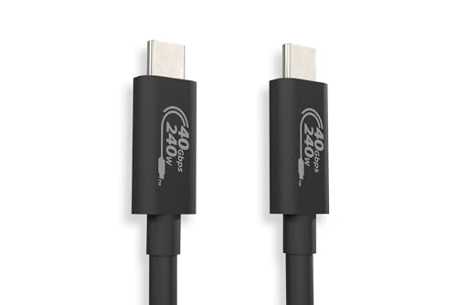 Maximize Your Digital Experience with Our 2-Meter USB 4.0 Gen2 x 2 Type C Cable – Unmatched 20 Gbps Data Transfer Speed, Exceptional 4 K Video Output, and 240 W Rapid Charging for i Phone, Samsung, Google & More – Robust Construction for Ultimate Performance and Portability