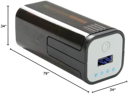 ADCB POW1 Emergency USB Power Bank – Compact USB Charger with 4 AA Battery Compatibility for Smartphones and Tablets – Ultimate Portable Charging Solution for Apple and Android Devices – Fast Charging with LED Status Indicator – Ideal for Travel and Outdoor Adventures