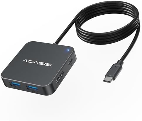 Revolutionize Your Workspace with the 4 FT USB C Hub – 10 Gbps Multiport Adapter Featuring 4 K HDMI Output and 100 W Power Delivery for Mac Book, Dell, Lenovo & i Pad Pro – Ultimate Connectivity with Versatile USB A3.1 Ports for Fast Data Transfers and Seamless Device Integration