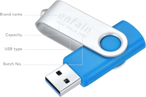 Enfain 10-Pack Red USB Flash Drives 16 GB – High-Speed USB 2.0 Memory Sticks with LED Indicator & 12 Labels for Easy Organization – Reliable & Portable Data Storage Solution for Professionals and Students