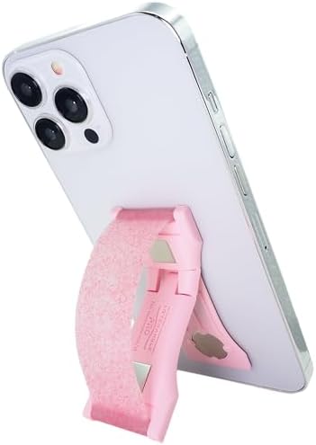 Premium LOVEHANDLE PRO Silicone Phone Grip – Versatile Magnetic Mount & Kickstand for Smartphones/Tablets – Bubblegum Pink Glow – Effortless One-Handed Control & Enhanced Device Compatibility – Waterproof & Easy-to-Clean Design for Stylish Protection and Functionality – Ideal for Selfies, Texting, and Streaming – Innovative 360° Kickstand for Vertical/Horizontal Use – Durable Silicone Strap with Strong Internal Magnets – Perfect for Everyday Use – Family-Owned Quality from Texas