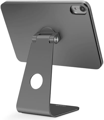 Transform Your i Pad Mini 6 (2021) Experience with LULULOOK Magnetic Stand – Ergonomic Aluminum Holder for Optimal Viewing & Drawing, Adjustable Height & Angle, Lightweight Design for Easy Portability and Versatile Portrait/Landscape Use
