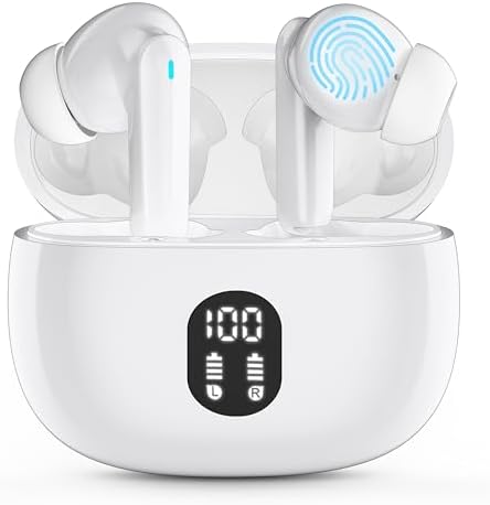Bluetooth 5.4 Wireless Noise Cancelling Earbuds with Real-Time Multi-Language Translation – High-Fidelity Sound and Deep Bass for Travelers and Audiophiles – Stylish Black Ergonomic Design for Ultimate Comfort and Versatility