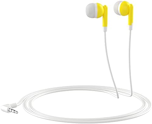 Maeline 100-Pack Bulk Earbuds with 3.5 mm Connector – Multi-Color Stereo Earphones for Schools, Events, and Promotions – Superior Sound Quality and Comfort for Everyday Use