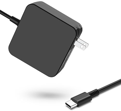 Universal 65 W/45 W USB-C Fast Charging Wall Adapter – Versatile Power Solution for HP, Dell, Lenovo, Asus & More – Compact Design for Travel and Office Use – Optimal Charging Efficiency for Laptops & Devices with Safety Features