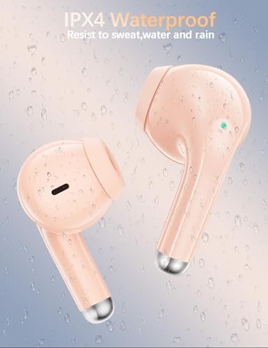 Revolutionize Your Workout with Premium Bluetooth Earbuds for Active Women – Ultra-Lightweight Sports Earphones Featuring Advanced Noise Cancelling, Bluetooth 5.3, and Enhanced Compatibility with i Phone 15/16 Pro Max, Google Pixel, and Samsung Galaxy S24/S25 – Experience Unrivaled Sound Quality, Sweat Resistance, and Ultimate Comfort for Every Adventure and Fitness Journey
