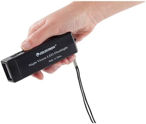 Celestron Power Tank Glow 5000: Ultimate Portable USB Rechargeable Power Bank & Red Astronomy Flashlight with 5000 m Ah Capacity – Essential Accessory for Stargazers and Outdoor Enthusiasts – Includes Secure Silicone Mount Straps for Enhanced Device Compatibility and Night Vision Preservation