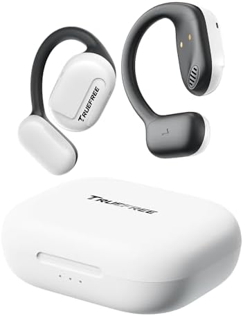 Experience Limitless Sound with truefree O1 Open Ear Headphones – Bluetooth 5.3 Wireless Earbuds Featuring 16.2 mm Drivers for Immersive Stereo, Noise-Cancellation Mic for Crystal-Clear Calls, 45 Hours Playtime, Perfect for Active Lifestyles and Sports Enthusiasts