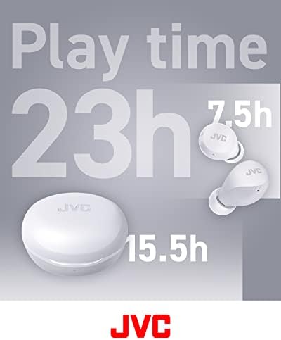 JVC Gumy Mini True Wireless Earbuds – Ultra-Light Bluetooth Headphones with Neodymium Drivers, 23-Hour Battery for Uninterrupted Music, IPX4 Water-Resistant Design Perfect for Active Lifestyles, Effortless Device Pairing for On-the-Go Listening