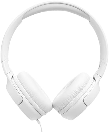 JBL Tune 520 C On-Ear Headphones – USB-C Wired Design with Hi-Res Audio Precision, Enhanced Pure Bass Sound, and Ergonomic Comfort Fit, Complete with 3-Button Remote for Seamless Call and Music Control (Stylish White Finish) – Ideal Choice for Audiophiles and Professionals Seeking Superior Sound Experience
