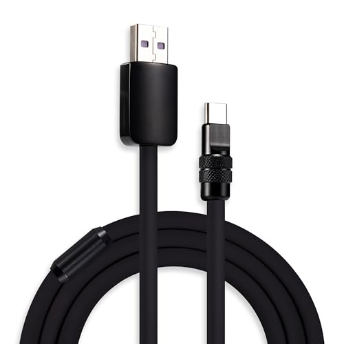 Unleash Exceptional Charging Efficiency with the Chubbycable Black Samurai Edition USB C Cable | 240 W Rapid Charge, 3.3 FT Flexible and Durable Silicone Design | Universal Compatibility for Phones, Tablets, and More | Aesthetic Fusion of Tradition and Modernity