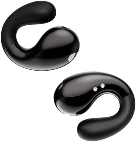 Revolutionary Open Ear Bluetooth 5.3 Earbuds – Premium Bone Conduction Headphones with Ergonomic Clip-On Design, 36 Hours of Playtime & IPX7 Waterproof Protection for Ultimate Active Lifestyle – Perfect for Safety-Conscious Fitness Enthusiasts
