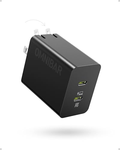 45 W Samsung Super Fast Dual Port USB-C Wall Charger – Ga N Technology for Rapid Charging of Galaxy S25/S24/Note 20, Mac Book Air, i Phone 16/15, and i Pad – Compact & Versatile Fast Power Adapter for All Devices – Enhanced PPS Performance for Speed & Compatibility