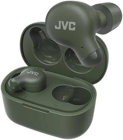 JVC Marshmallow True Wireless Earbuds with Bluetooth 5.3 – 28 Hours Playtime, Comfortable Memory Foam Design, IPX4 Water-Resistant, Built-in Mic, Ultra-Compact Charging Case for i Phone & Android Users – Perfect for Active Lifestyles and Everyday Use
