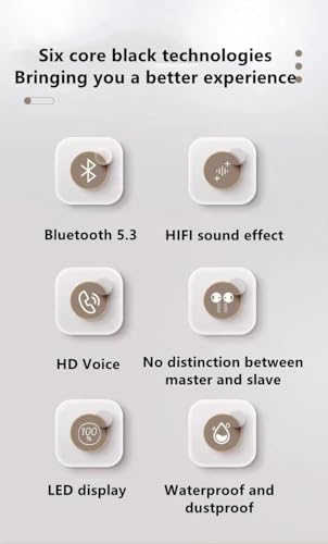 Innovative Bone Conduction Wireless Motion Clip Bluetooth Earphones – Lightweight Earclip Design with Superior Noise Cancellation and Digital Battery Indicator – Ideal for Active Lifestyles and Effortless Device Integration (White)