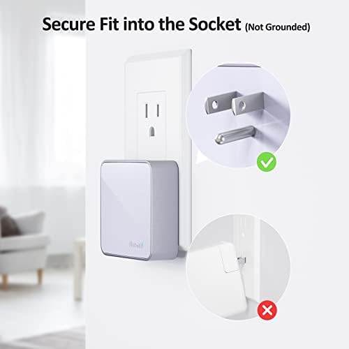 Nekmit 52 W Ultra-Compact 4-Port USB C Fast Charger – Dual 20 W Power Delivery & Dual USB Ports for Rapid Charging of i Phone 13, Galaxy, Pixel, i Pad Pro & More – Sleek Design for Home, Office & Travel Efficiency
