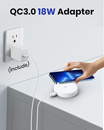 3-in-1 Wireless Charging Station for Apple Devices – Fast Charging Dock for i Phone 15/14/13/12 Pro Max, Apple Watch Series 8/7/SE/6/5/4/3/2, and Samsung Phones – Sleek Multi-Device Charger with Enhanced Safety Features and Compact Design