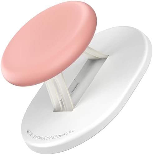 Experience the Ultimate Sinjimoru Magnetic Phone Grip & Holder – Ergonomic Design for i Phone 12-16, Multi-Functional Stand for Hands-Free Viewing, Enhanced 2500 g Magnetic Strength, Soft Silicone Comfort Band, and Stylish Pastel Colors for Personal Expression