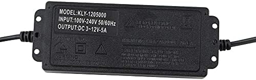 Yetaida Adjustable AC/DC Power Adapter 9 V-24 V 3 A with Digital LCD Display – Ideal Electric Supply for LED Strips and Household Devices, Compact 5.5 x 2.5 mm Connector for Ultimate Versatility and Performance Monitoring