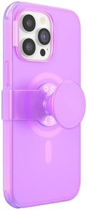 Pop Sockets i Phone 14 Pro Case with Integrated Slidable Grip & Kickstand – Pink Opalescent – Ultimate Wireless Charging Compatibility, 10 ft Drop Protection, and Easy Mag Safe Integration for Enhanced Mobile Experience