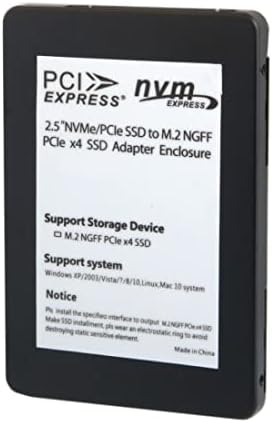 Chenyang M.2 NVMe to U.2 SFF-8639 2.5″ SSD Adapter Enclosure – Superior Performance Hard Drive Converter for Enhanced Compatibility and Fast Data Transfer Solutions